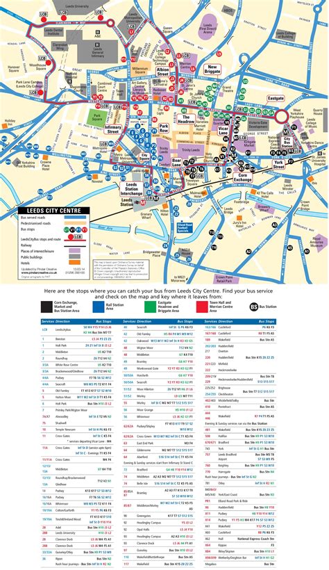 Leeds city center map