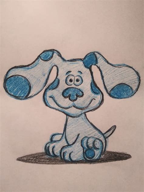 Blue's Clues And You! Drawing Of Blue | Blues clues, Blue’s clues, Drawings