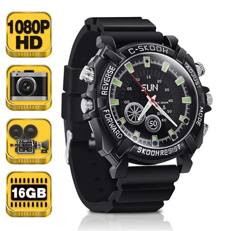 1080P HD Spy Watch Camera - Pinhole Video Recorder Support Photo Taking ...