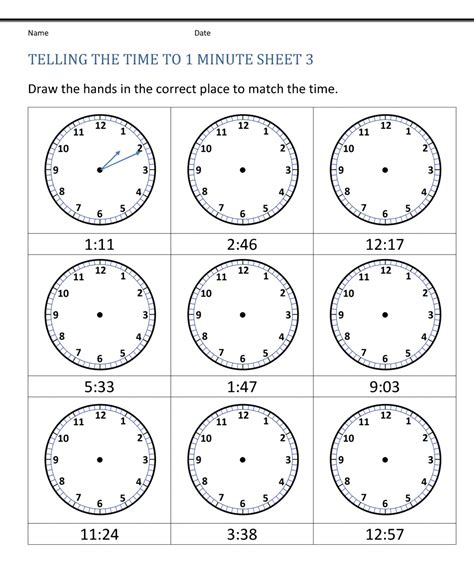 Blank Clock Face Worksheets to Print | 101 Activity