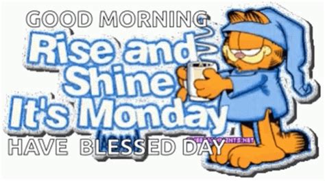 Garfield Good Morning Happy Monday GIF | GIFDB.com