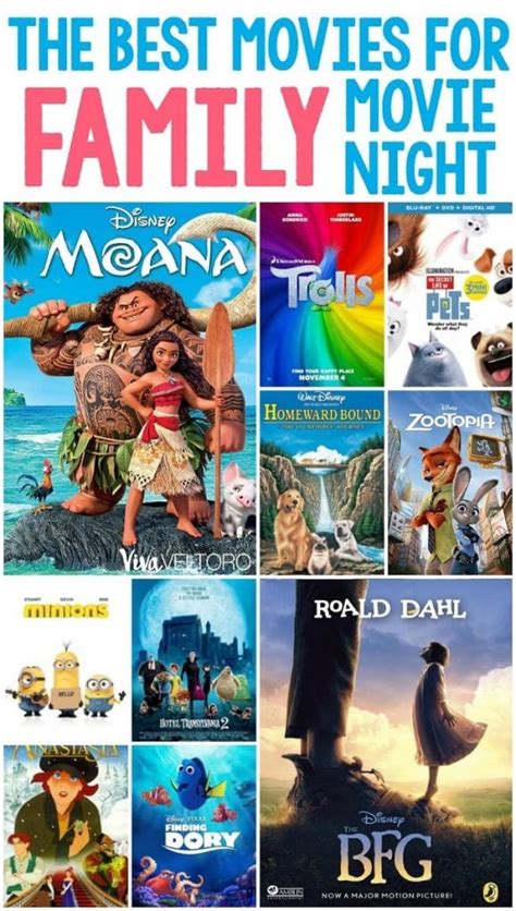 The BEST Movies for Family Movie Night. - Viva Veltoro