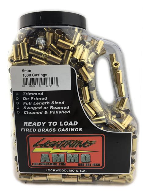 9mm – Reconditioned Brass - Lightning Ammo