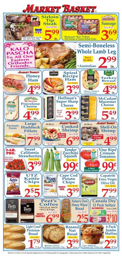 Market Basket Weekly Flyer Apr 13 – Apr 17, 2020