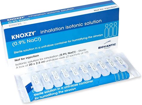 KNOXZY Sterile Isotonic Saline Solution 0.9% – Sodium Chloride NaCl ...