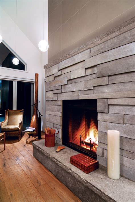 Modern Stone Fireplace Designs - Residential Interior Design Melbourne ...