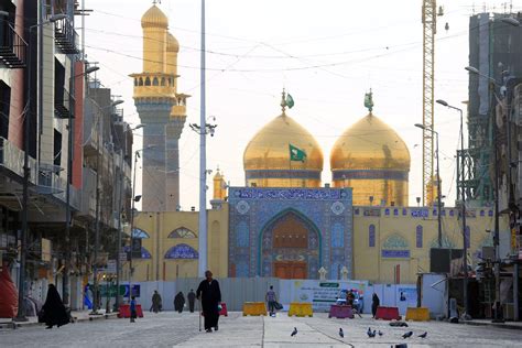 BAGHDAD, IRAQ – APRIL 27: Street in front of Al-Kadhimiya Mosque is ...