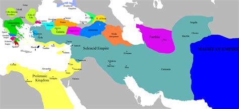 The Macedonian empire successor kingdoms 275 BC - Full size