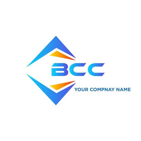 BCC abstract technology logo design on white background. BCC creative ...