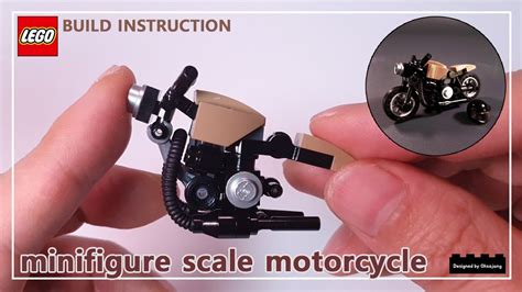 LEGO building instructions / minifigure scale motorcycle - YouTube