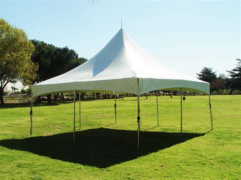 20x20 White High Peak Tent | Canopy Rentals