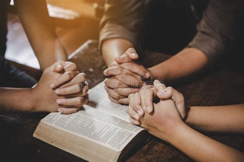 Group of Different Women Praying Together Stock Image - Image of ...