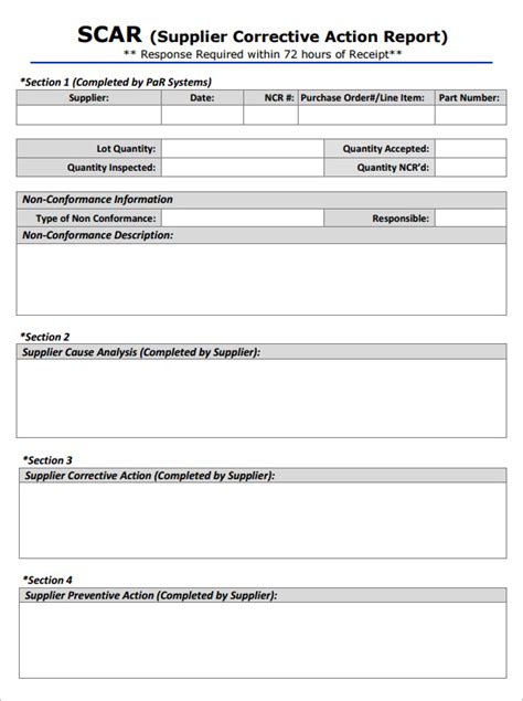 Corrective Action Report Template (5) - TEMPLATES EXAMPLE | TEMPLATES ...