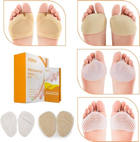 Amazon.com: Metatarsal-Pads-Ball-of-Foot Kit, 12pcs, Metatarsal Gel ...