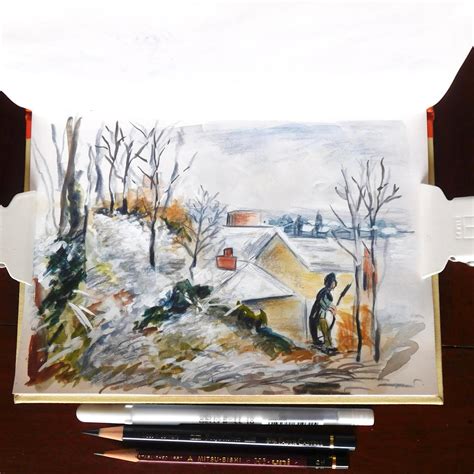 Rabbit Warren at Pontoise, Snow - Study by nickifortunatiwarren on ...