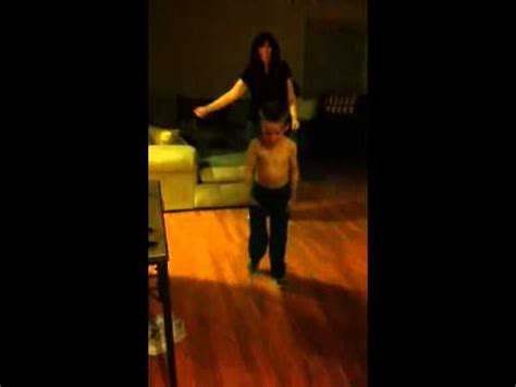 Kid dancing to the lazy song - YouTube