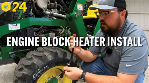 How to Install Engine Block Heater on a John Deere Tractor - YouTube