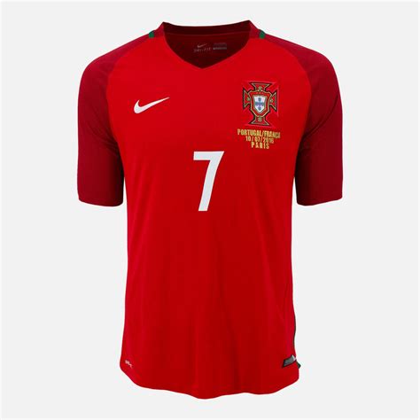 2016 Portugal Home Shirt Ronaldo 7 Euro Final Winners [Perfect] L – The ...