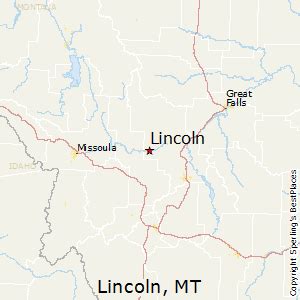 Lincoln Montana On A Map - Bunnie Valentia