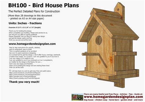 Free Patterns For Bird Houses It Is The Basic Style Of A Birdhouse ...