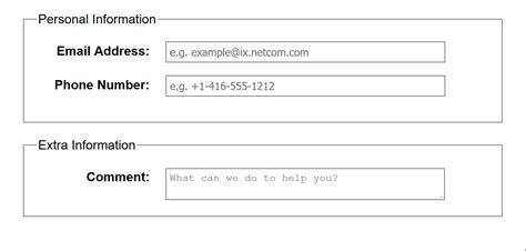 Accessible Form Placeholder Text