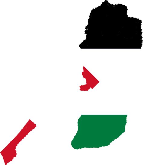 Palestine Flag Map - MapSof.net