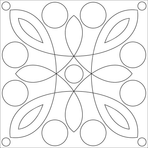 Geometric Coloring Page Shape Outline, Ring Drawing, Color Drawing ...