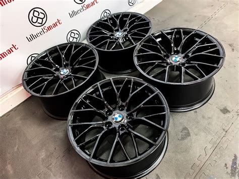 NEW BMW 18" M PERFORMANCE STYLE ALLOY WHEELS - 5 x 120 - GLOSS BLACK ...