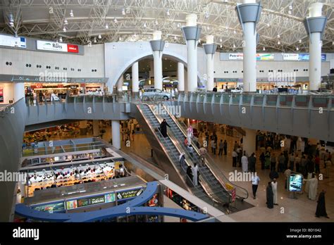 Kuwait City Airport Check In Zone Departures Hall Stock Photo, Royalty ...