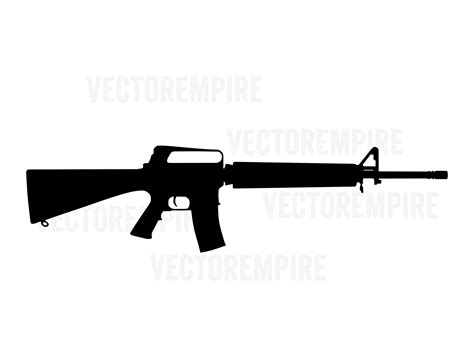 AR-15 SVG, M-16 SVG, M-4 Svg, Gun Vector, Gun Cricut File, Rifle Clip ...