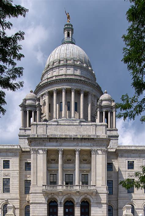 The Rhode Island State House, the capitol building of that Eastern ...