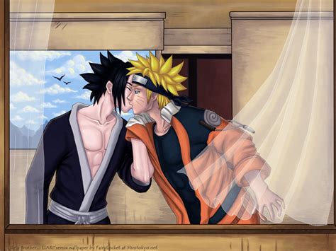 Sasuke and Naruto Love | Naruto Wallpaper: Brotherly Love - Minitokyo ...