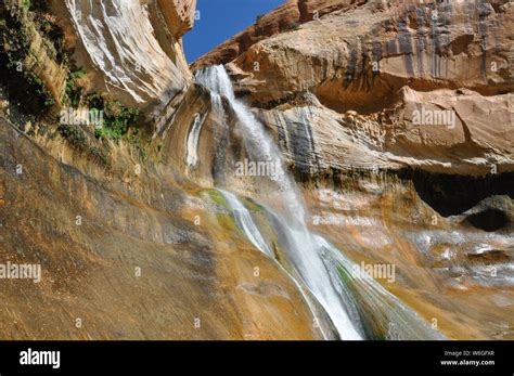 calf creek falls utah Stock Photo - Alamy