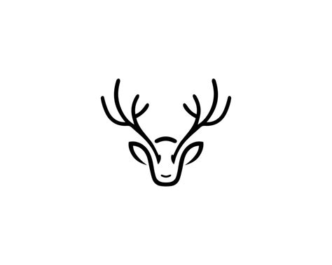 Creative Deer Head And Deer Logo Design Concept Vector Template ...