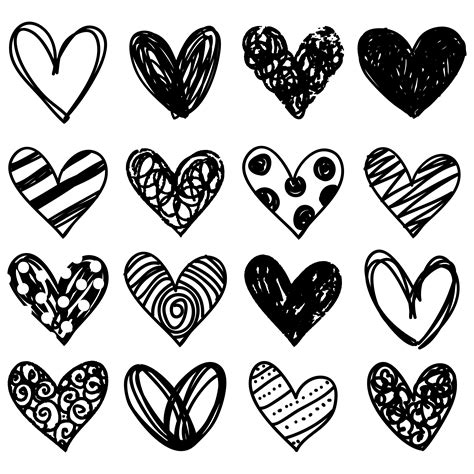 Free Doodle Heart Clip Art | Free doodles, Heart doodle, Heart clip art