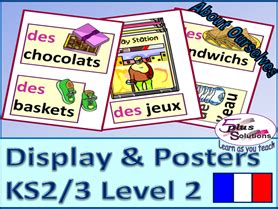 55 FRENCH DISPLAY/POSTER/FLASHCARDS(KS2/3): Months, birthdays, presents ...