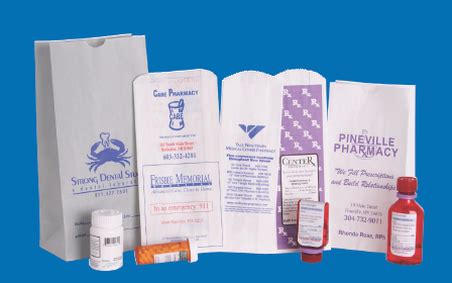 Paper Pharmacy Bags Drug Rx — Big Valley Packaging Corporation