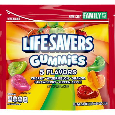 LIFE SAVERS Gummies 5 Flavors Candy, 26-Ounce Family Size Bag - Walmart.com