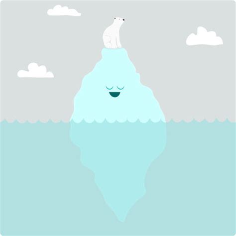 "Polar Bear on Iceberg" Graphic/Illustration art prints and posters by ...