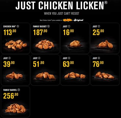 Chicken Licken Menu Prices & Specials