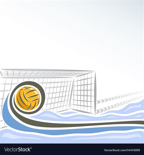 Water polo goal Royalty Free Vector Image - VectorStock