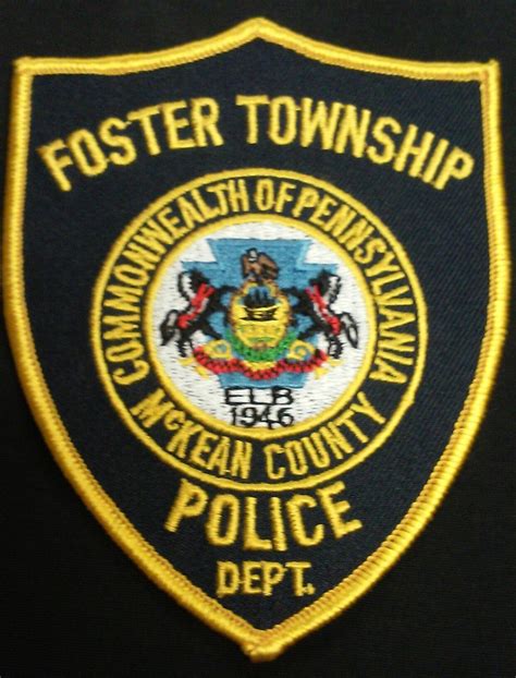 Foster Township Police Department | Bradford PA