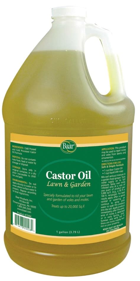 Castor Oil for Lawn Moles | Pest Repeller Center