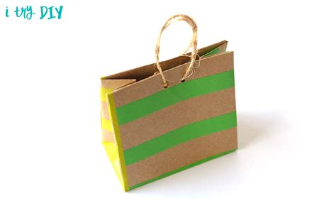 Mini Origami Shopping Bag - I Try DIY