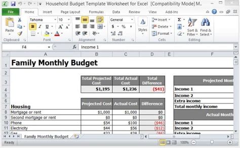 Microsoft Office Excel Budget Template For Your Needs