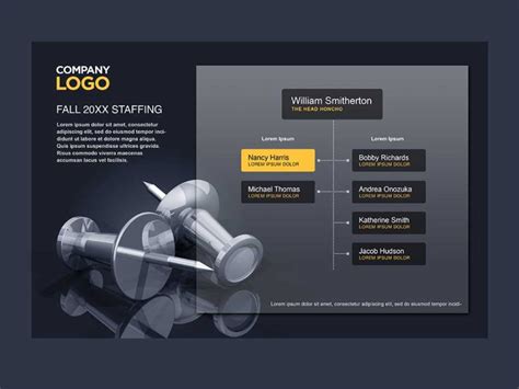 Fully editable org chart template in Photoshop PSD format – TrashedGraphics