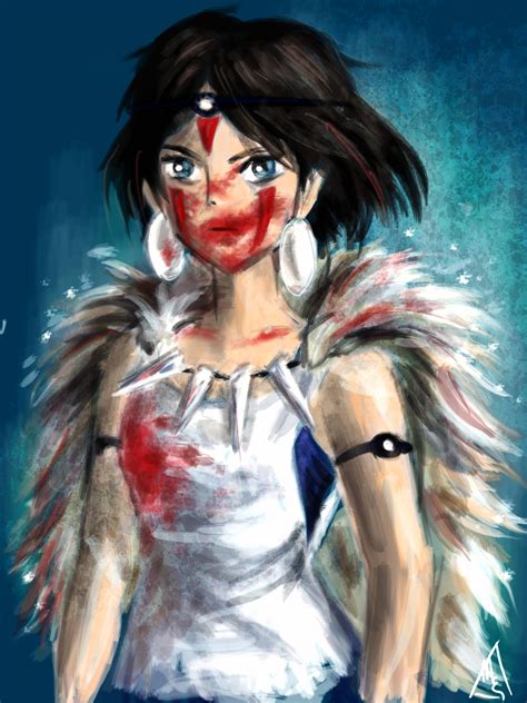 PRINCESS MONONOKE FAN ART by MyfanwyElizabeth on DeviantArt