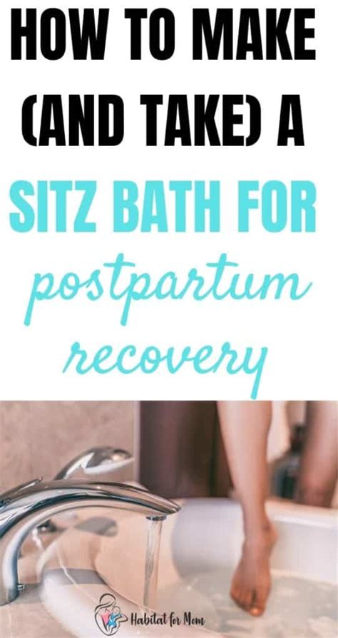 How to Make (and take) a Sitz Bath for Postpartum Recovery - Habitat ...