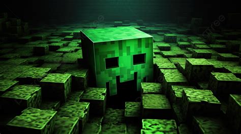 Minecraft Creeper In The Dark Background, Creeper Picture Minecraft ...