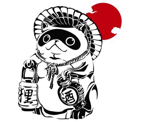 Tanuki Sticker by mattotorouzu - White Background - 3"x3" | Tanuki art ...